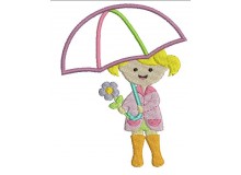 Stickdatei - Happy Spring Girl